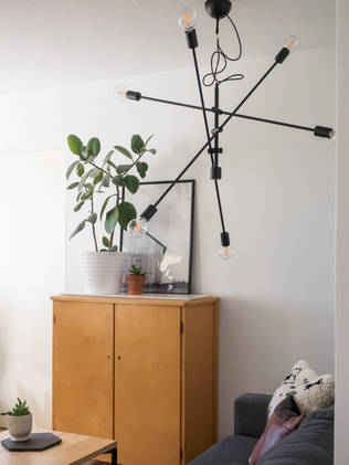 K44117-6MU Desiree 6-osainen riippuvalaisin, musta, 6xE27, Sessak - Riippuvat valaisimet - 183815 - 2