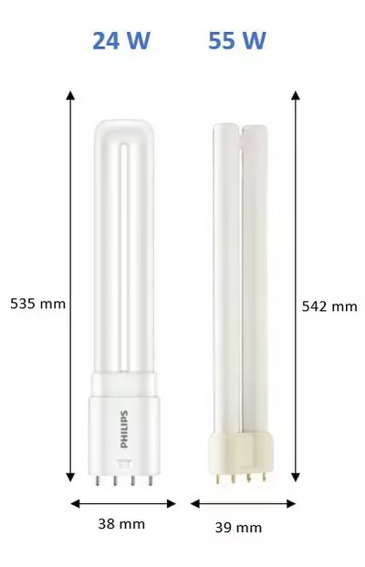 4926004 4000K/ 4926003 3000K Philips CorePro Led PLL- pistokantalamppu, korvaa 55W PLL-loisteputken - Led-lamput - 005530 - 2