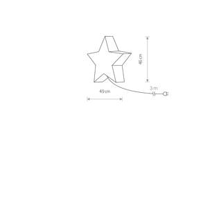 9426 Star tähtivalaisin 3m johdolla, E27 IP44, Nowodvorski, e.litevalaisimet - Terassivalaisimet - 185220 - 2