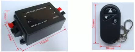MWCTRMONO 12-24V led himmennin kauko-ohjaimella, Overled, e.litevalaisimet - Sähkötarvikkeet - 010370 - 2