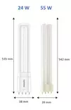 4926004 4000K/ 4926003 3000K Philips CorePro Led PLL- pistokantalamppu, korvaa 55W PLL-loisteputken - Led-lamput - 005530 - 2