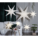 231-91 Frozen paperitähti 70cm valkoinen, musta kangasjohto, E14, Star Trading, Noortrade - Kranssit ja tähdet - 182800 - 2