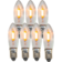 300-77 7kpl Led-korvauspoltin filament kynttelikköihin ja joulukuusenkynttilöihin, Universal led E10 14-55V, Star Trading, Noortrade - Varalamput - 185260 - 2