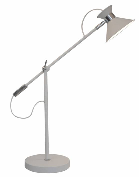 2745-06 Channel - pöytävalaisin, valkoinen, kromi, 5W led, 66 cm, Valaisin Grönlund - Pöytävalaisimet - 181660 - 1