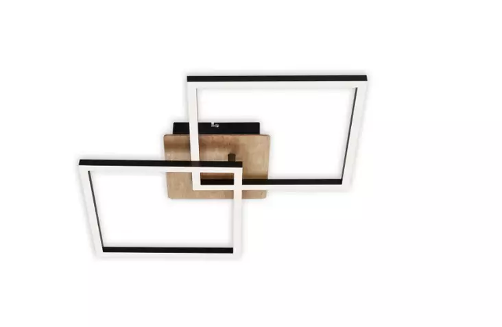 3210-014 Frame kattovalaisin musta/puu, Briloner - Plafondit - 007710 - 1