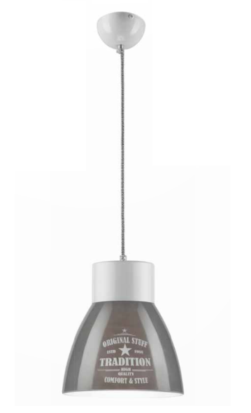 34898 LM 1.1/73 Tradition - riippuvalaisin 23cm harmaa lasi, Lamkur, Finvalo - Riippuvat valaisimet - 182100 - 1