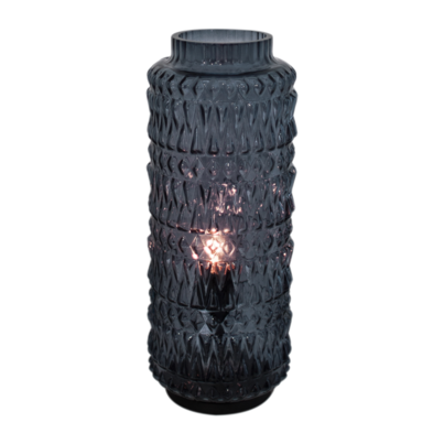 4001860-3000 Conroy - pöytävalaisin, sininen lasi, E27, 17x42cm, By Rydéns, Sessak - Pöytävalaisimet - 181640 - 4