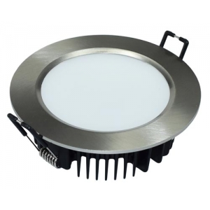 41960 Led alasvalo Kameleontti 8W, valkoinen / teräs, himmennettävä, 3000 / 4000 / 6500K, IP44, Kauppahuone Harju - Upotettavat valaisimet - 010340 - 1