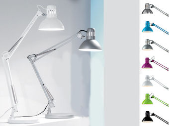 4025A Työpöytävalaisin harmaa, pöydän reunaan kiinnitettävä, E27, Perenz - Pöytävalaisimet - 007860 - 1