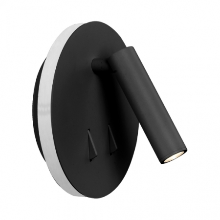 6083 Cayman - seinävalaisin, musta, kohdevalaisin, yleisvalaisin, 3+6W led, Mantra, E.litevalaisimet - Seinävalaisimet - 183140 - 1