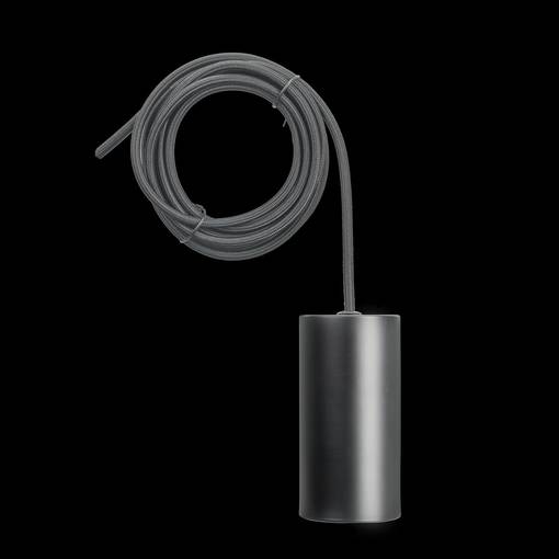 7006020 Kangaspintainen ripustusjohto E27 musta 3m, Unison - Riippuvat valaisimet - 005140 - 1