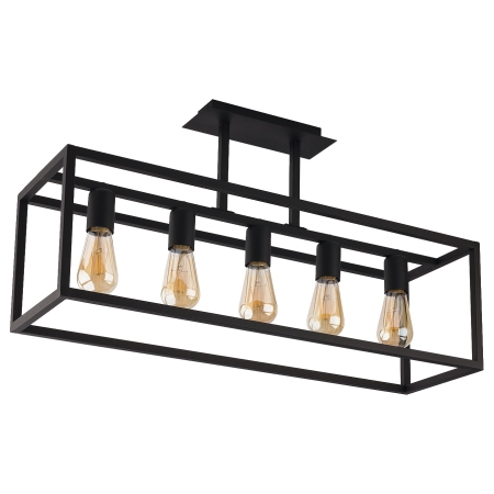 9047 Crate kattovalaisin 5xE27 76 cm musta, Nowodvorski, E.litevalaisimet. - Plafondit - 184450 - 1