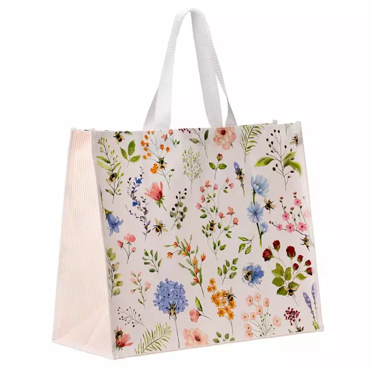 NWBAG86 Kestokassi Kesäkukat, 39x33x17cm, Nectar Meadows - Tekstiilit ja asusteet - 003990 - 1