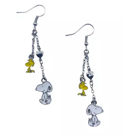 Peanuts Snoopy, Woodstock - Tenavat Ressu ja Kaustinen - korvakorut, House of Disaster - Tekstiilit ja asusteet - 006500 - 1