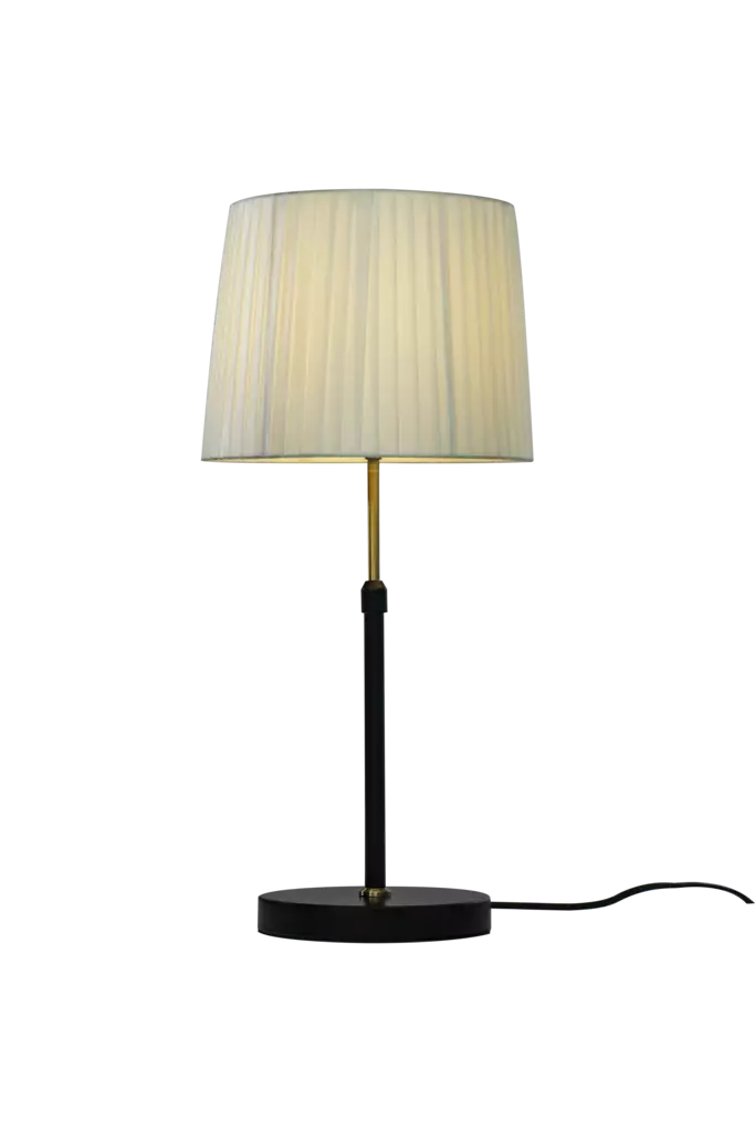 28041-15-02 Ezai - pöytävalaisin pliseeratulla kangasvarjostimella - Pöytävalaisimet - 008650 - 1