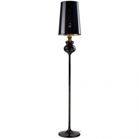 5755 Alaska - lattiavalaisin musta / kulta, E27, E.litevalaisimet - Lattiavalaisimet - 011630 - 1