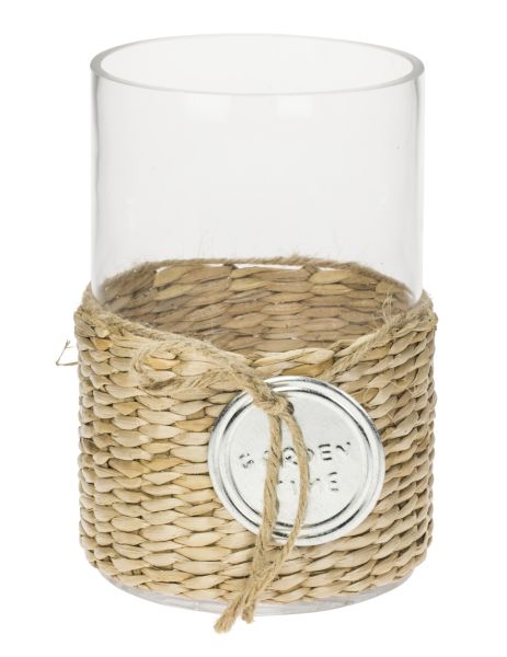 1113 Lasipurkki 20cm meriheinä/naru, Weiste - Sisustustuotteet ja astiat - 182790 - 1
