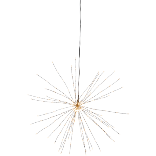 710-03-1 Firework - riippukoriste 50cm, 200 led, musta runko, sisäkäyttöön, StarTrading, Noortrade - Kranssit ja tähdet - 183900 - 1