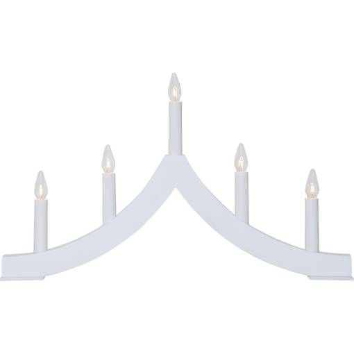 SR-645-00 Pagod 5-haarainen kynttelikkö, valkoinen, Star Trading, Noortrade Oy - Kyntteliköt ja kynttilät - 184790 - 1