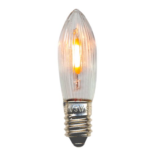 300-77 7kpl Led-korvauspoltin filament kynttelikköihin ja joulukuusenkynttilöihin, Universal led E10 14-55V, Star Trading, Noortrade - Varalamput - 185260 - 1