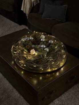 6387-800 100 osainen led - valonauha, musta johto, extra lämmin valkoinen led, Konstsmide - Valosarjat sisälle - 181741 - 4