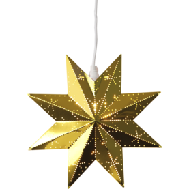 799-00 Classic metalli tähti, kulta, E14, Star Trading, Noortrade - Kranssit ja tähdet - 182181 - 1
