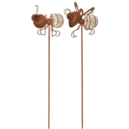 483-13 Oxida Bug Solar- koriste 2kpl, ruoste, StarTrading - Aurinkokennovalaisimet - 007151 - 1