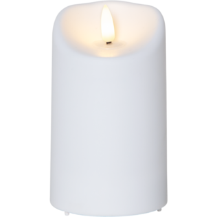 063-83 13cm led- kynttilä Flamme sisälle tai ulos, valkoinen muovi, paristokäyttöinen, Star Trading, Noortrade - Muut - 182921 - 1