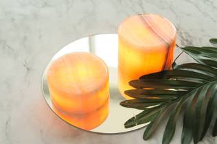 9940100 Marmori led- sylinteri korkeus 4cm, paristokäyttöinen, Unison - Sisustustuotteet ja astiat - 184471 - 2