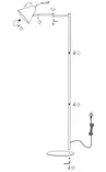 463900115 Cosima lattiavalaisin, vihreä, Trio Lighting - Lattiavalaisimet - 185511 - 6