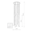 8920 7-osainen Laser ryhmävalaisin, musta, Nowodvorski, e.litevalaisimet - Riippuvat valaisimet - 183281 - 2