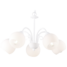 K28810-5V Saga 5-osainen kruunu, valkoinen, 5xE14, Sessak - Riippuvat valaisimet - 181651 - 1
