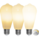 375-85 Lyhtylamppu 3-tehoa, filament led, E27 RA90, 60/300/600 lumen, 2700K, Star Trading - Led-lamput - 182681 - 1