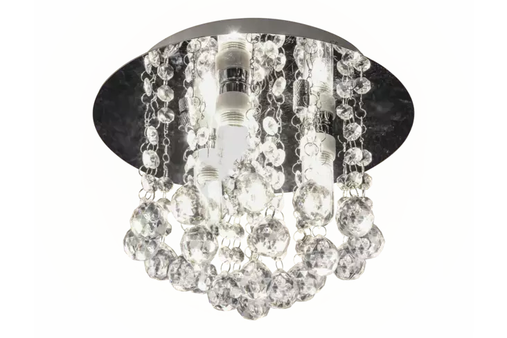 16405-20 Nicoline kristalliplafondi 26cm, IP44, Aneta - Plafondit - 182861 - 1