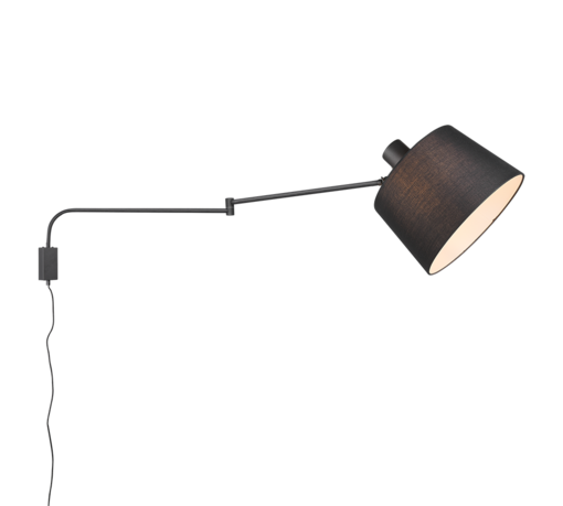 200600132 Baldo seinävalaisin, musta, Trio Lighting. - Seinävalaisimet - 184391 - 1