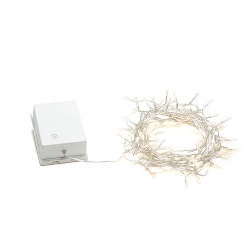 3728-103 80-os. paristokäyttöinen led-valosarja, ulos, ajastin 6/9H, hämäräkytkin, kirkas johto, Konstsmide - Valosarjat ulos - 100221 - 1