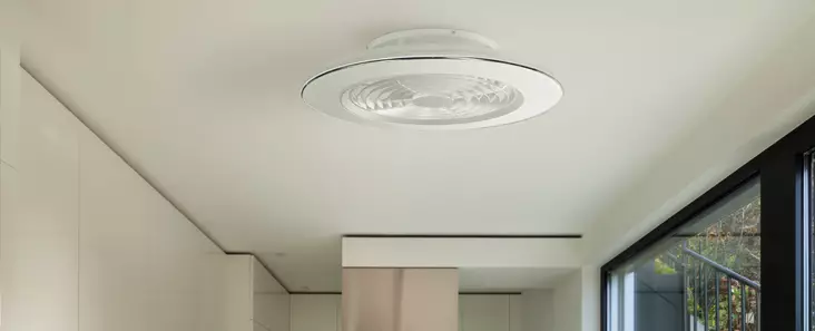 6705 valkoinen/ 7800 musta Alisio kattotuuletinvalaisin, kaukosäädin/Alisio APP, Mantra, E.litevalaisimet - Tuulettimet - 010641 - 2