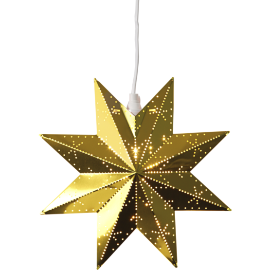 799-00 Classic metalli tähti, kulta, E14, Star Trading, Noortrade - Kranssit ja tähdet - 182181 - 1