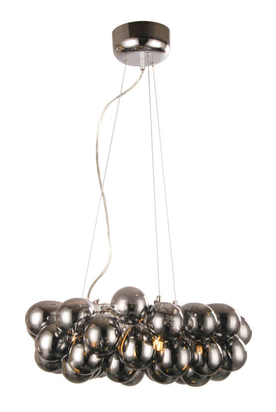 Illusia riippuvalaisin, savunharmaa lasi, 50cm, 6xG9 3W led, AT-Valaisin - Riippuvat valaisimet - 002331 - 1