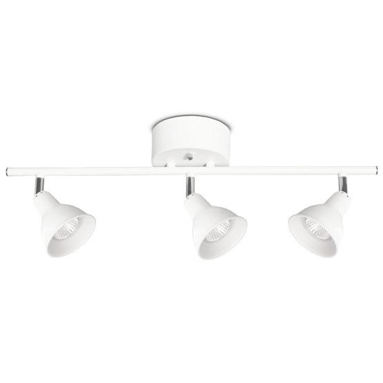 K22812-3V Mario 3-osainen kattovalaisin, suunnattava, valkoinen, GU10, Sessak - Kohdevalaisimet - 101601 - 1