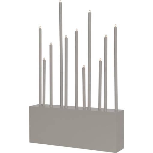 644-38 Buzz pillikynttelikkö harmaa, Star Trading, Noortrade - Kyntteliköt ja kynttilät - 184891 - 1