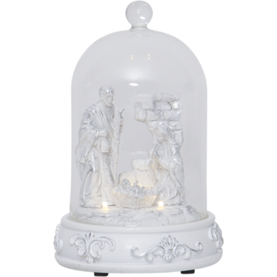 992-09 Seimi- pienoismaisema lasikuvun alla, paristokäyttöinen, led, Star Trading, Noortrade - Muut - 007661 - 1