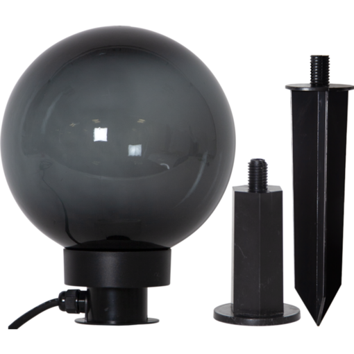 803-87 Orby -ulkokoriste- valaisin 20cm, E27, savu, Star Trading, Noortrade - Pylväsvalaisimet ja pollarit - 183521 - 1