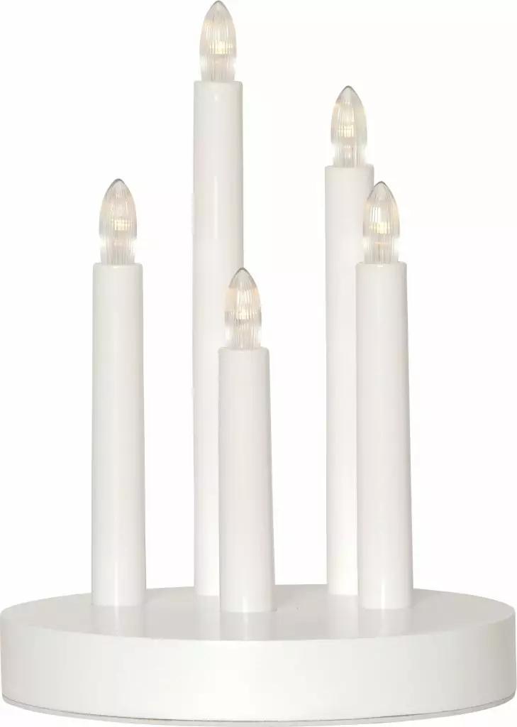 139-02 valkoinen/ 139-03 ruskea Doris paristokäyttöinen kynttelikkö, StarTrading - Kyntteliköt ja kynttilät - 012411 - 1