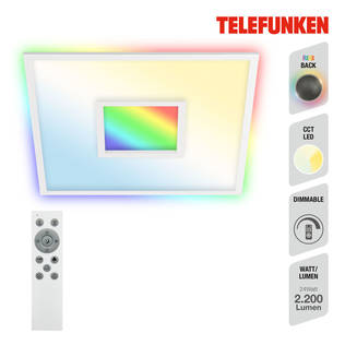319506TF CCT led- plafondi 59,5x59,5cm RGB kaukosäätimellä, Telefunken, E.litevalaisimet - Plafondit - 184272 - 2