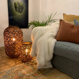 4100780-5500 Diego - lattiavalaisin rottinki, E27, By Rydéns, Sessak - Lattiavalaisimet - 182912 - 2