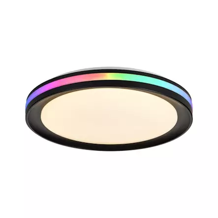 8485 Gamer RGB 40cm plafondi kaukosäätimellä, musta, mAntra, e.litevalaisimet - Plafondit - 004452 - 1