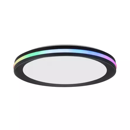8485 Gamer RGB 40cm plafondi kaukosäätimellä, musta, mAntra, e.litevalaisimet - Plafondit - 004452 - 2