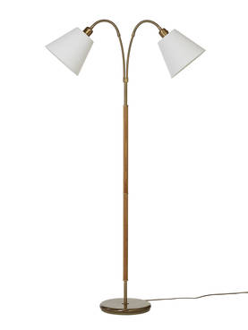 G 759/00 2-osainen lattiavalaisimen runko ilman varjostimia, oxid/tammi, 2xE27, AH-Belysning - Lattiavalaisimet - 006912 - 1