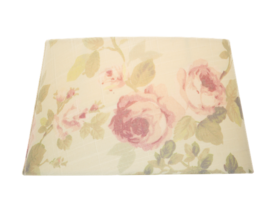 84831-032 Olivia varjostin, beige-roosa ruusu, ovaali 25cm, E27/E14 kantakiinnitys, Aneta - Kankaiset varjostimet ja muut kuin lasi - 008252 - 1